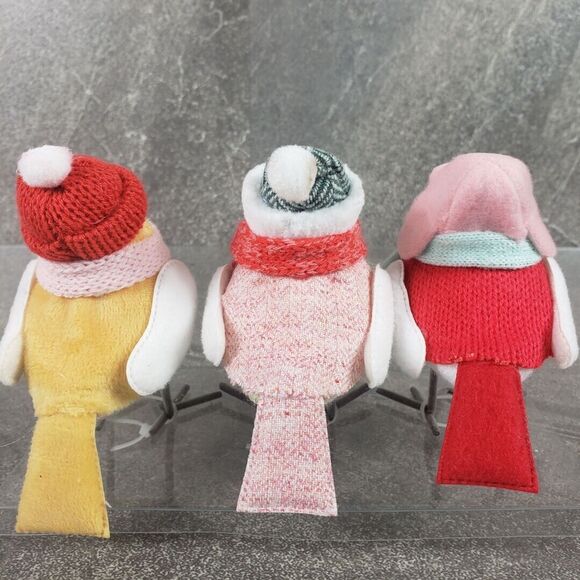3pk Winter Birds Decorative Figurine Set Red/Pink - Target Wondershop 2021 - Picture 2 of 6